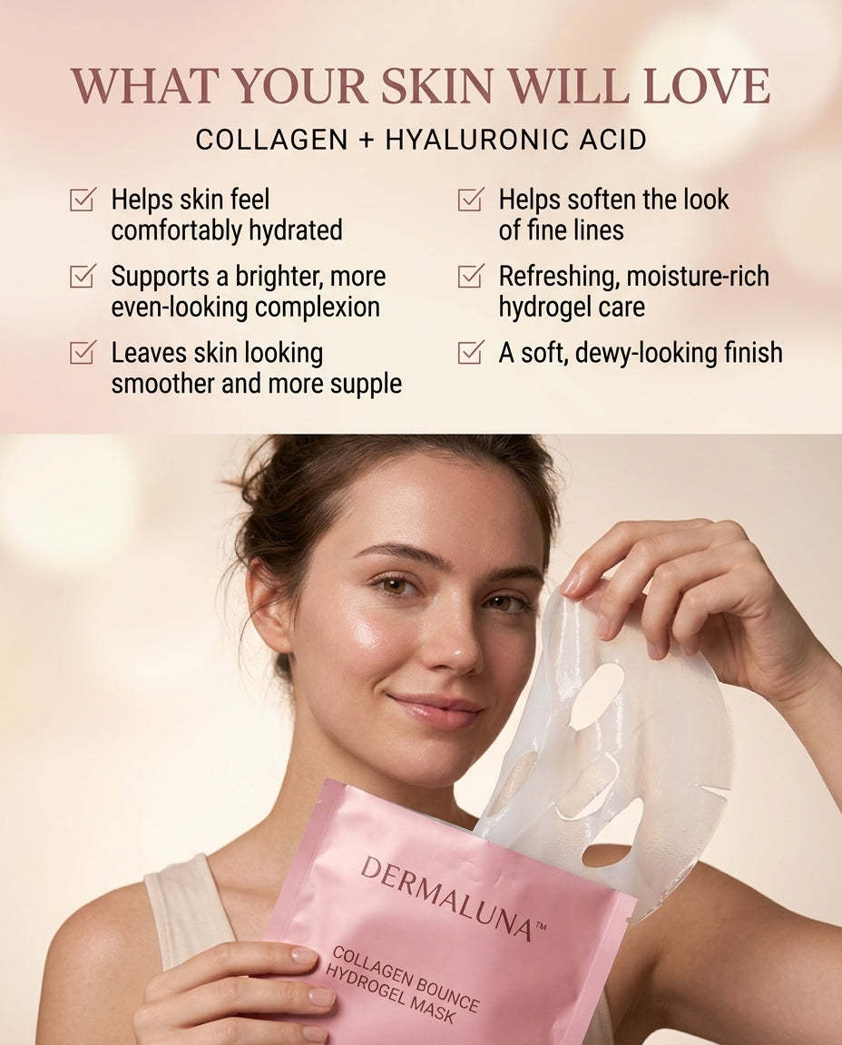 Dermaluna™ Collagen Bounce Hydrogel Mask