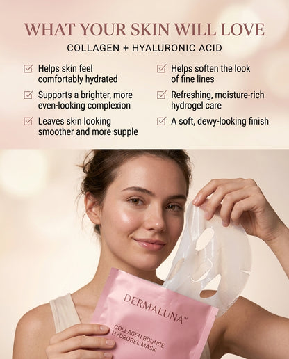 Dermaluna™ Collagen Bounce Hydrogel Mask