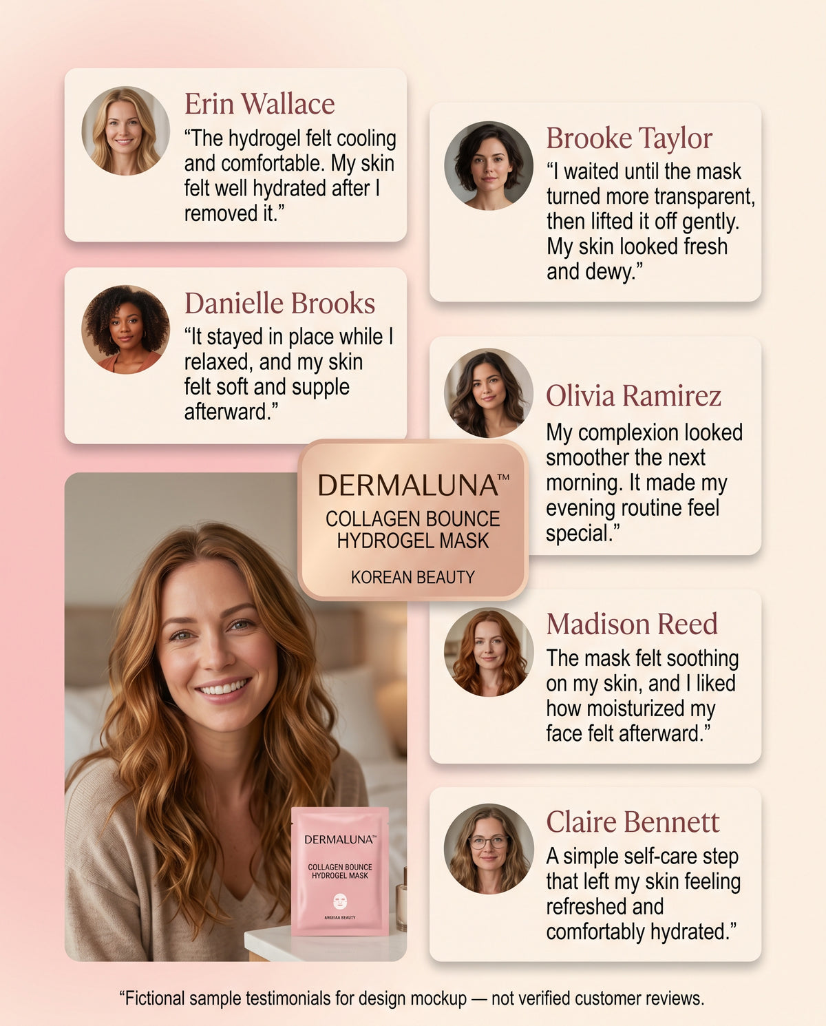 Dermaluna™ Collagen Bounce Hydrogel Mask