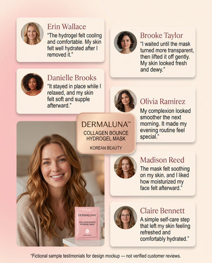 Dermaluna™ Collagen Bounce Hydrogel Mask