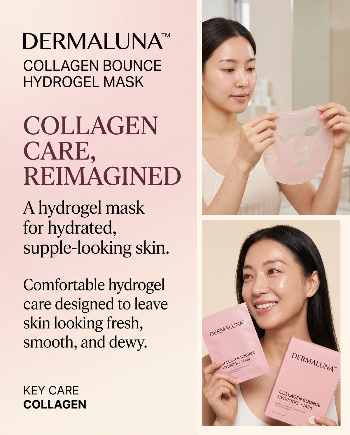 Dermaluna™ Collagen Bounce Hydrogel Mask