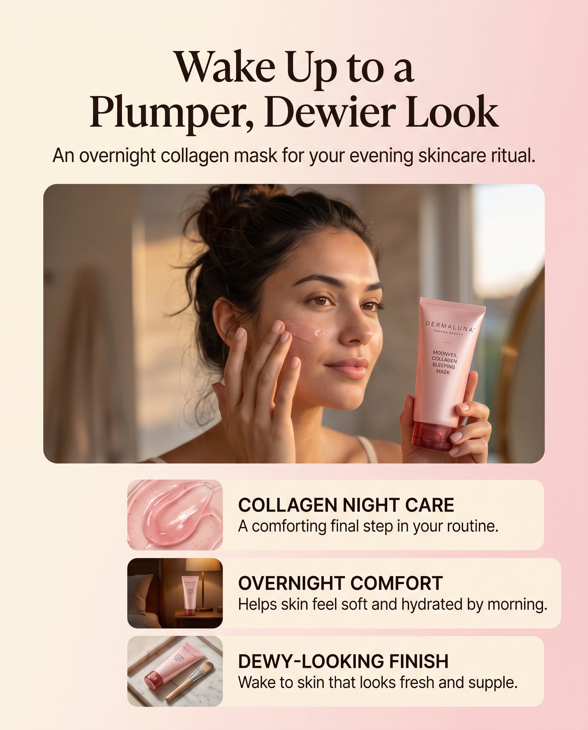 Dermaluna™ Moonveil Collagen Sleeping Mask