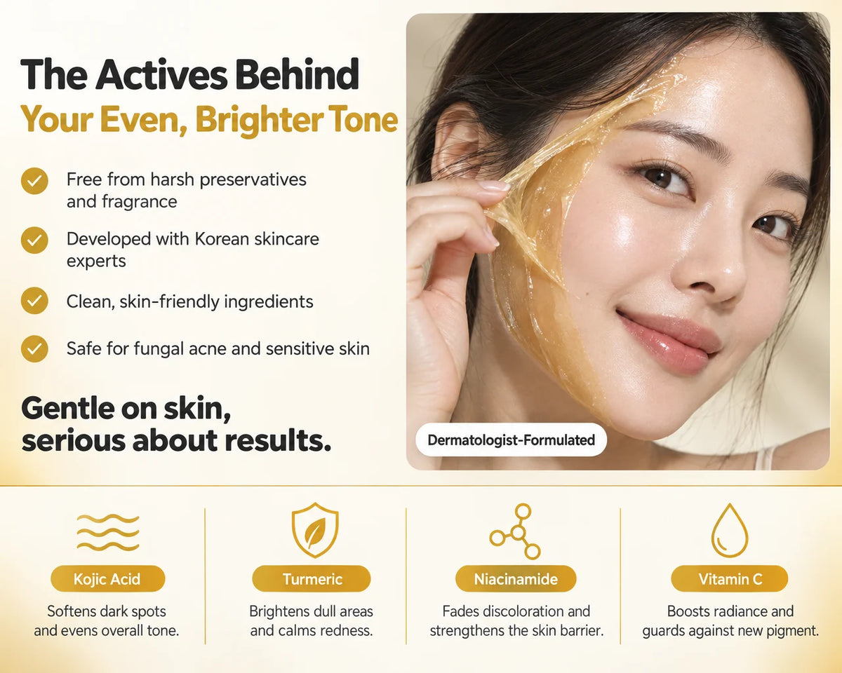 Dermaluna™ Kojic Acid & Turmeric Overnight Glow Mask