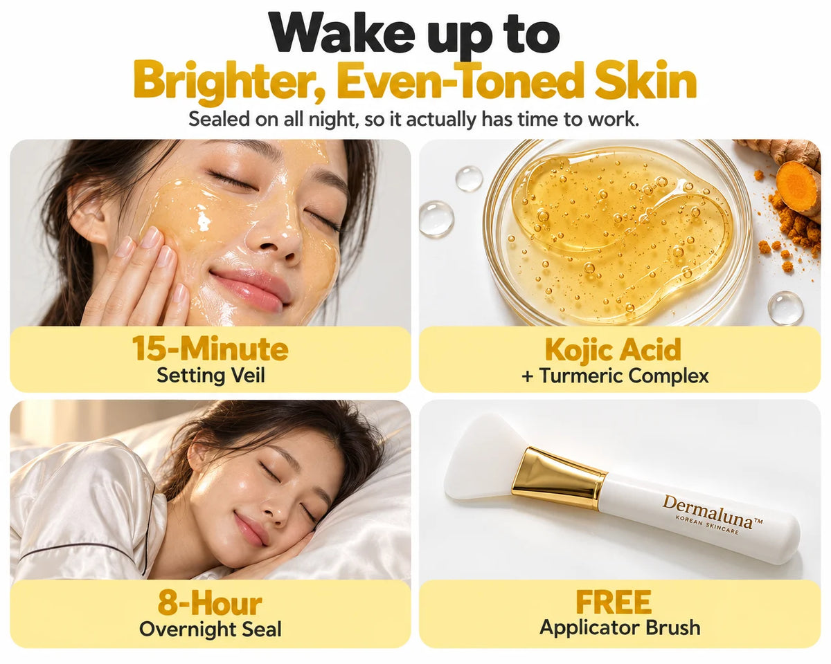 Dermaluna™ Kojic Acid & Turmeric Overnight Glow Mask